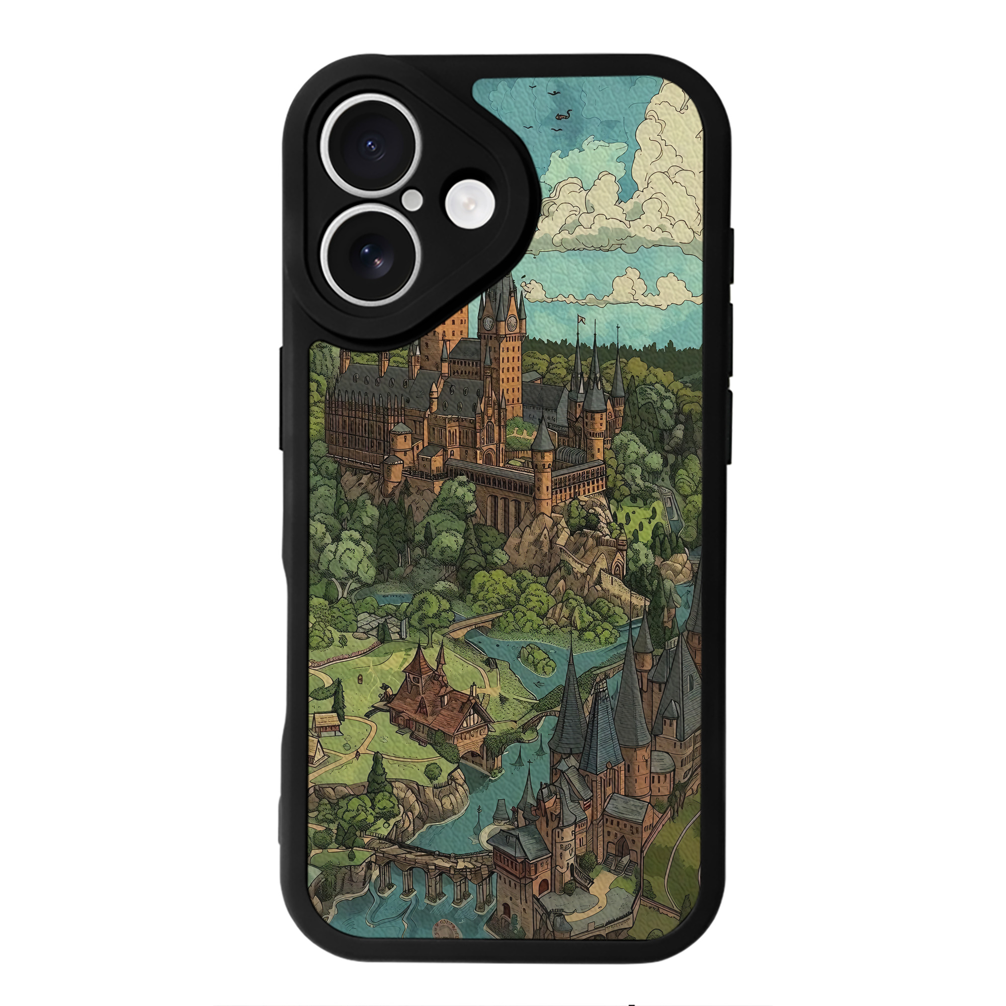 （画像用） Harry Potter ハリー・ポッターシリーズ 【iPhone 16シリーズ対応】シリコンスマホケース（レザー調） 材質：シリコン